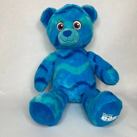 BUILD a Bear Disney Pixar Finding Dory Blue Ocean Bear 17" Plush Stuffed Animal - Picture 3 of 14